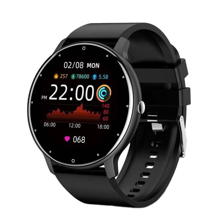 

BW0223 Heart Rate/Blood Oxygen/Blood Pressure Monitoring Bluetooth Smart Calling Watch, Color: Silicone Black Silicone Black