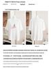 COR Women's White Embroidered Casual T-Shirt - Early Spring Loose Fit, Slim Short-Sleeved Knit with Lamb Design.