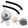 3-way Fuel Pump Petcock Oil Tank Switch Hose Tube Filter Kit For GY6 50 150cc Negative Pressure Fuel Switch Scooter