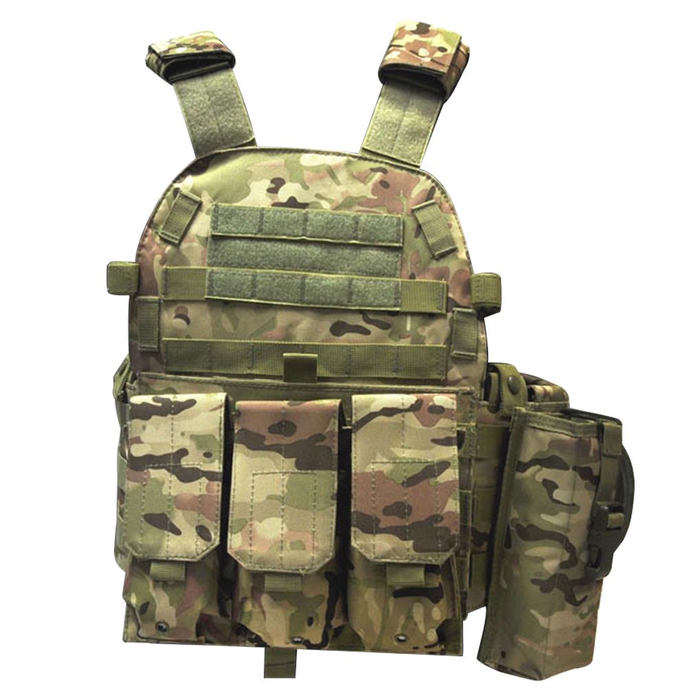 Tarnplatten-Trägerweste Multifunktionale Paintball Airsoft West Verstellbar für Männer Frauen Kampfausrüstung für Outdoor Radfahren