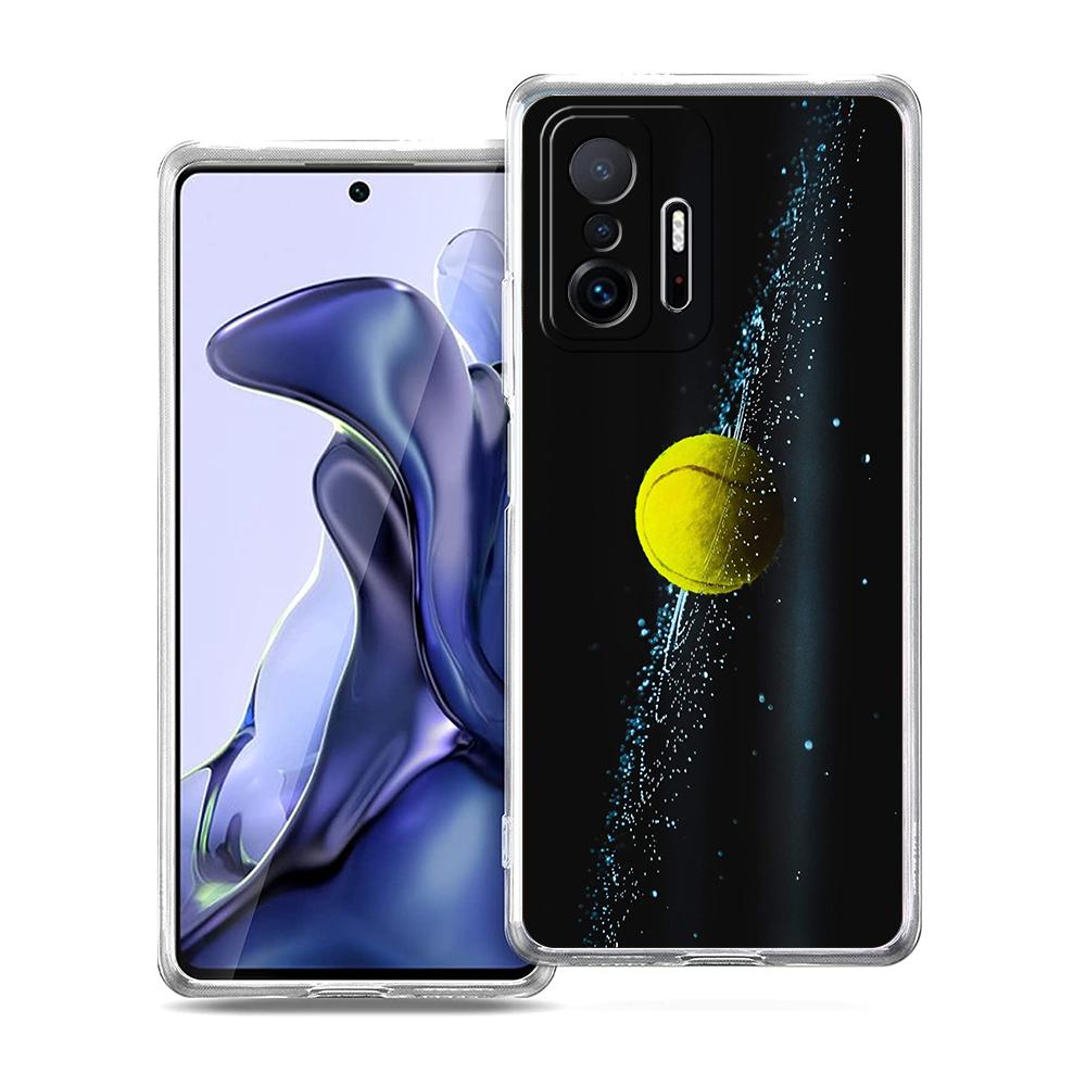 Transparent Phone Case for Xiaomi Mi 14 13 12 11 Ultra 13T 12T 11T Poco X3 NFC F3 F6 Pro Lite 5G Soft TPU Shell Tennis Sport Bag