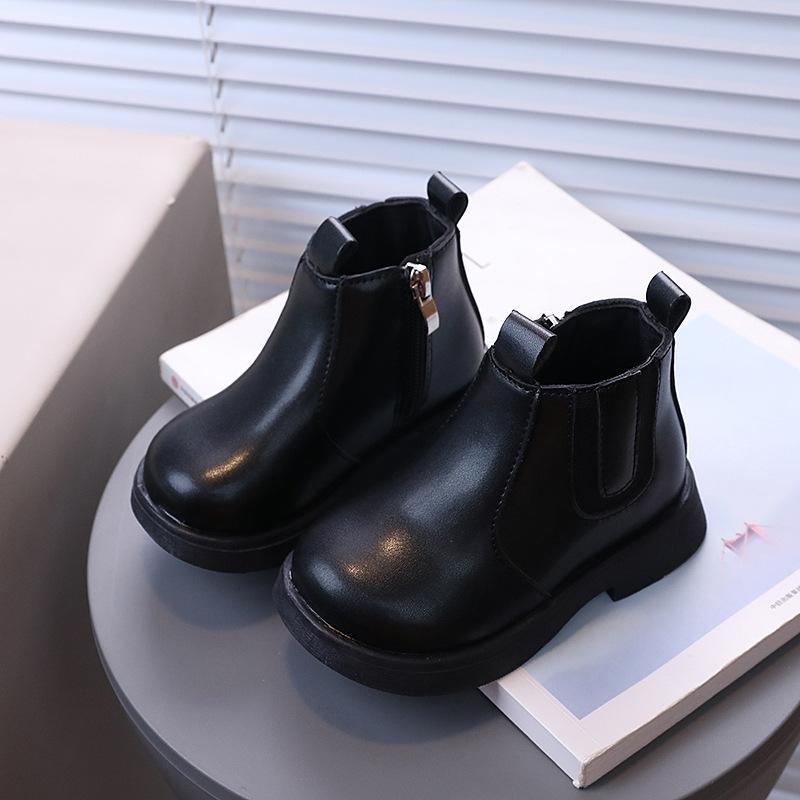 Girls' new sweet and cool British Martin boots Boys' popular soft-soled baby Martin boots Fashion versatile foreign style models