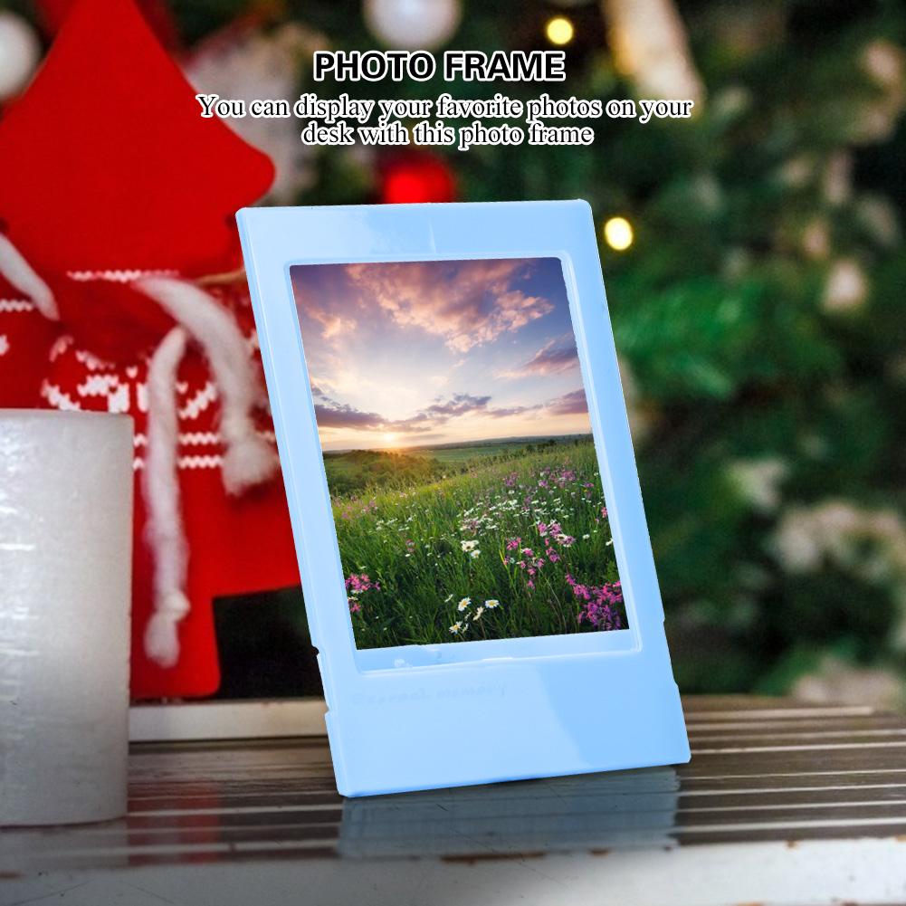 1PCS Desk Photo Frame Photos Ture Holder for (Pink)