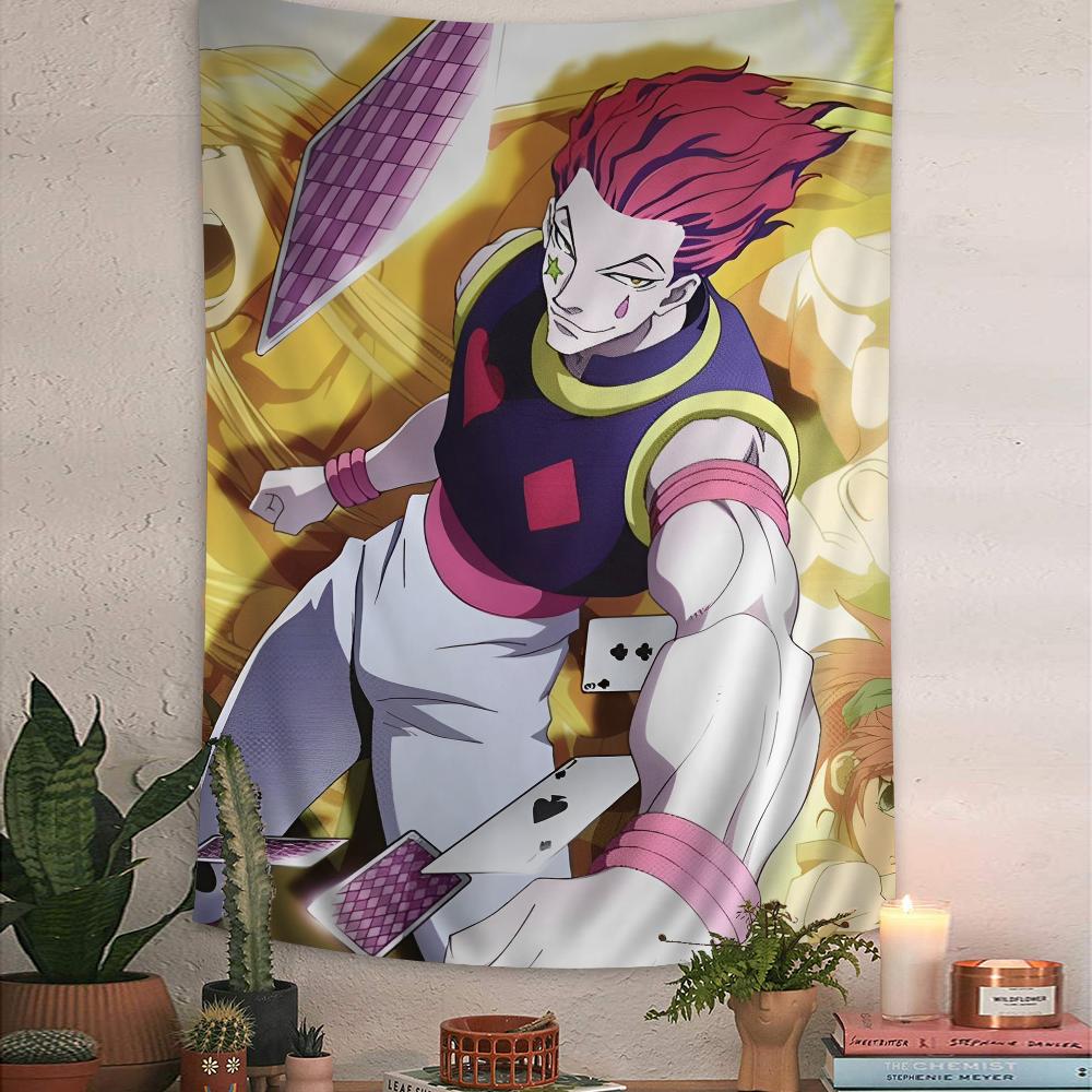 Hunter X Hunter Hisoka Anime  Printed Large Wall Tapestry Indian Buddha Witchcraft Bohemian Hippie Wall Art Decor