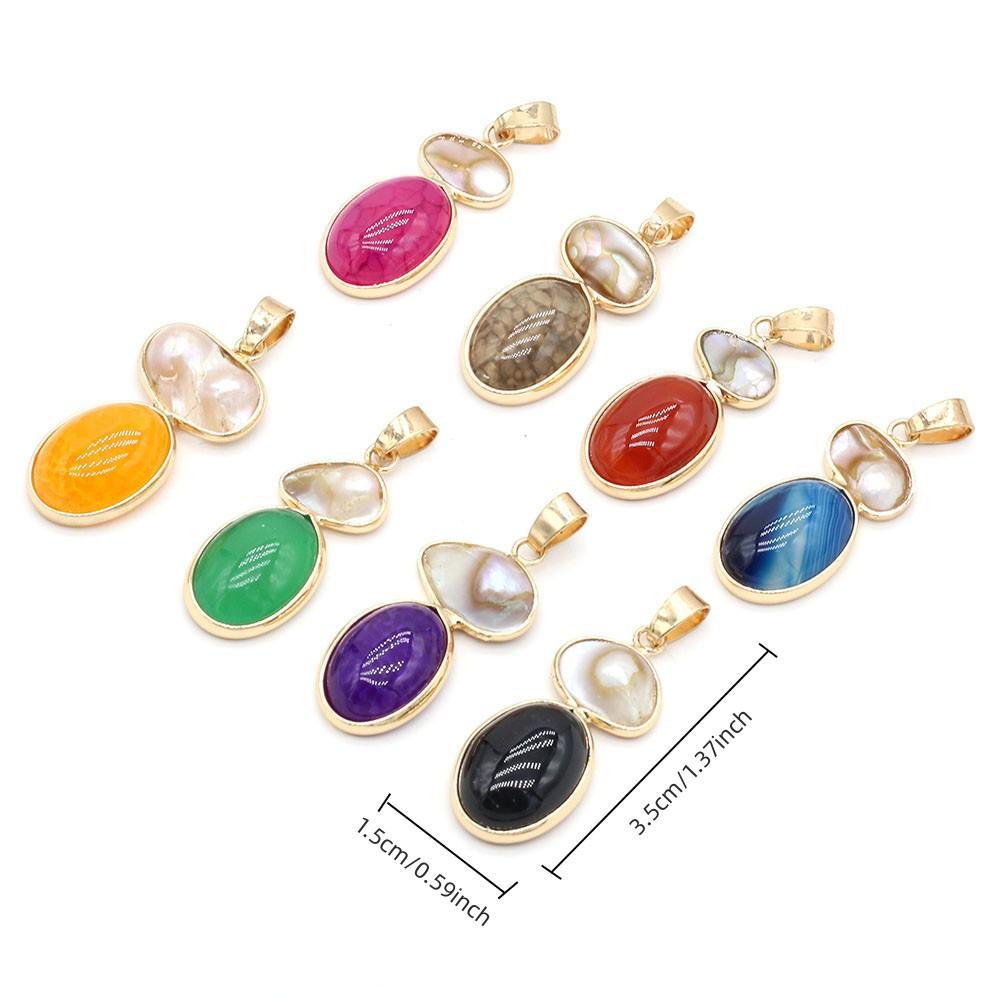 1Pc Unique Natural Stone Agate Pendant, Bohemian Irregular Women Charms for DIY Necklace Earrings Decoration Accessories, Carnival Jewellery Making
