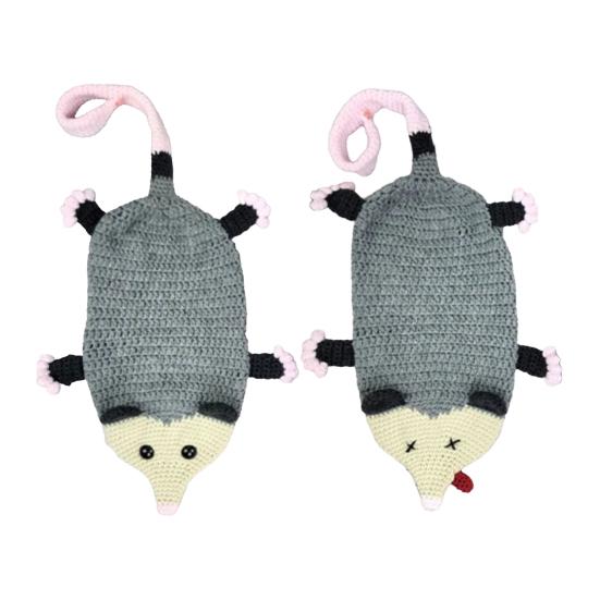 Háčkovaná taška na opici Ručně pletená závěsná taška na nákupní tašky Háčkované zvíře Domácí dekorace Dárek pro milovníky opic