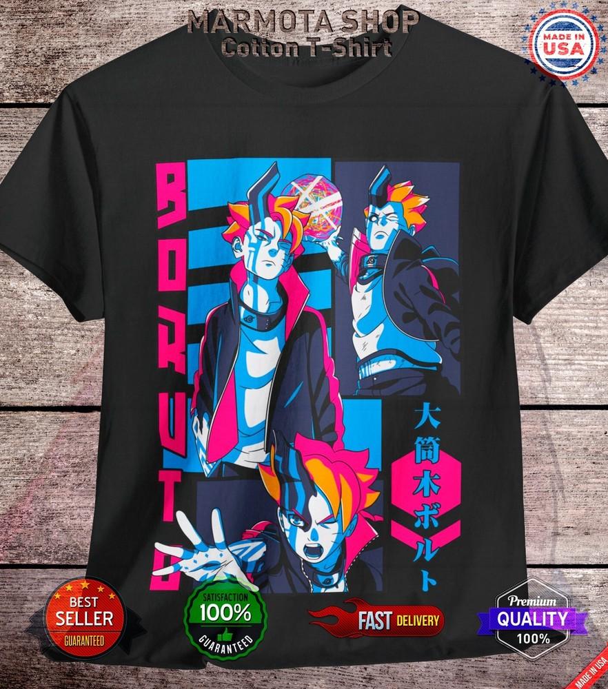 

Boruto Otsutsuki Shirt Naruto Hinata Kakashi Anime Unisex Tee T-Shirt All Size L
