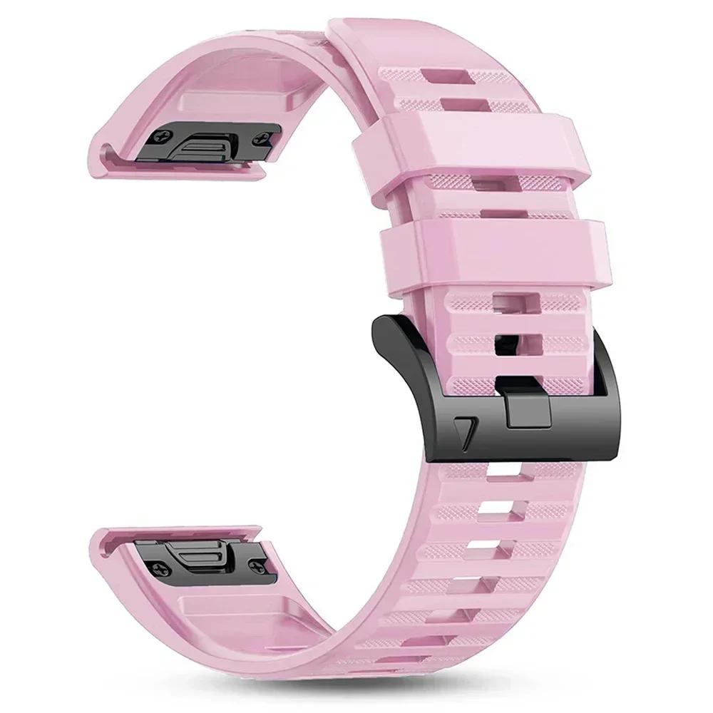 22 26mm QuickFit Watch Band for Garmin Fenix 8pro E 7 7X 6X 6 Pro 5 5X Plus Silicone Strap Enduro 3/Tactix 8/Quatix 8 Wriststrap