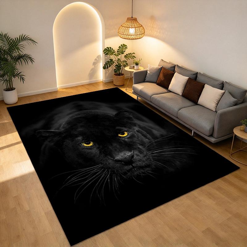 Black Panther Living Room Nonslip Area Rug Soft Carpet For Bedroom Game Playroom Sofa Office Home Decor Doormat Christmas Gift C9261138