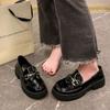 Thick-soled Heightening Women's Spring and Autumn New British Style Small Leather Shoes with Skirts JK Single Shoes