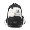 Schoolbag contrasting color small fresh backpack boys and girls large capacity load reduction ridge backpack primary school bag shoulder bag book bag