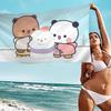 Cartoon B-Bubu Dudu Microfiber Blanket Quick Drying Beach Towels Oversized Printing Super Absorbent Pool Towel Blanket