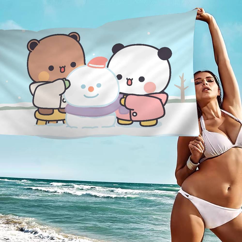 Cartoon B-Bubu Dudu Microfiber Blanket Quick Drying Beach Towels Oversized Printing Super Absorbent Pool Towel Blanket