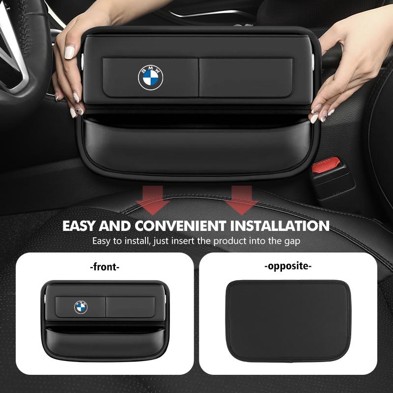 KHQB5 For BMW Car Seat Gap Multifunction Storage Box Seat Gap Cup Holder E46 E90 E60 F10 E39 F30 E36 E87 E90 E30 E53 F31 E92