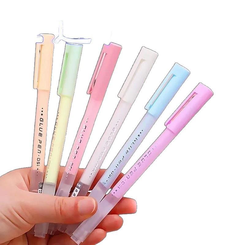 Girlish Heart Dot Glue Pen - Quick-Drying & Strong Adhesion for Students and Crafts.