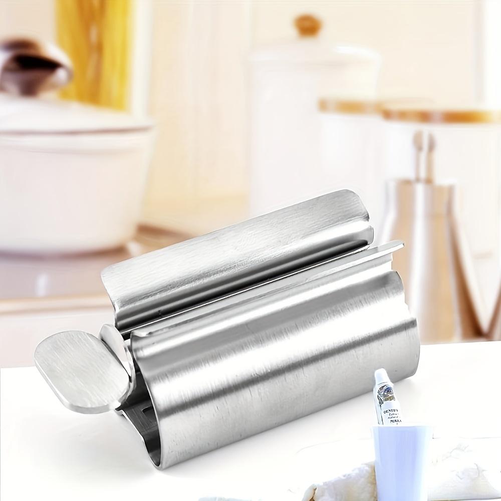 Stainless steel toothpaste squeezer - hygienic and labor-saving, 304 stainless steel, easy to roll design