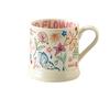 370ml French Flower Printed Mugs Creative Coffee Mug Drink Breakfast Milk Juice Cup Cute Graffiti Home Water Cup Drinkware Gifts