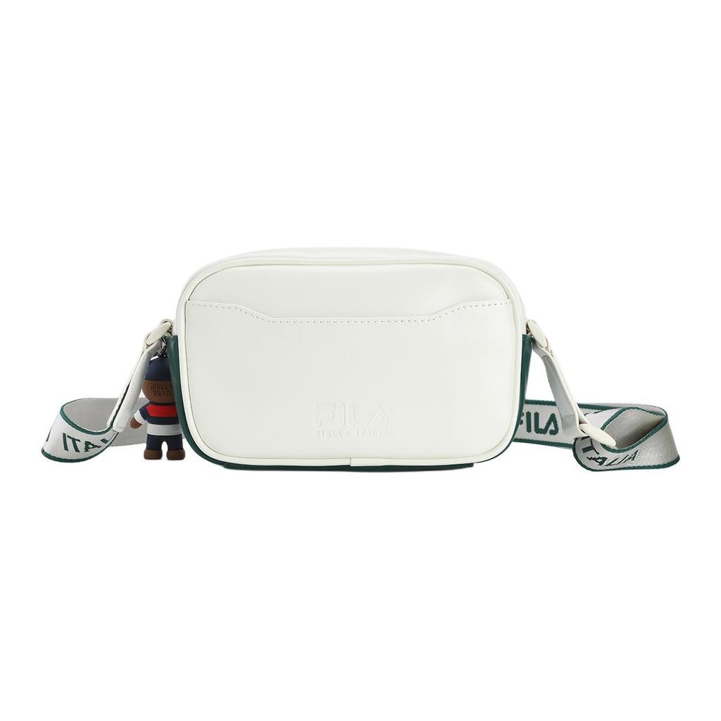 New FILA ORIGINALE Elastane Shoulder Bag, Crossbody Bag Women's White & Green F13W529161FGN