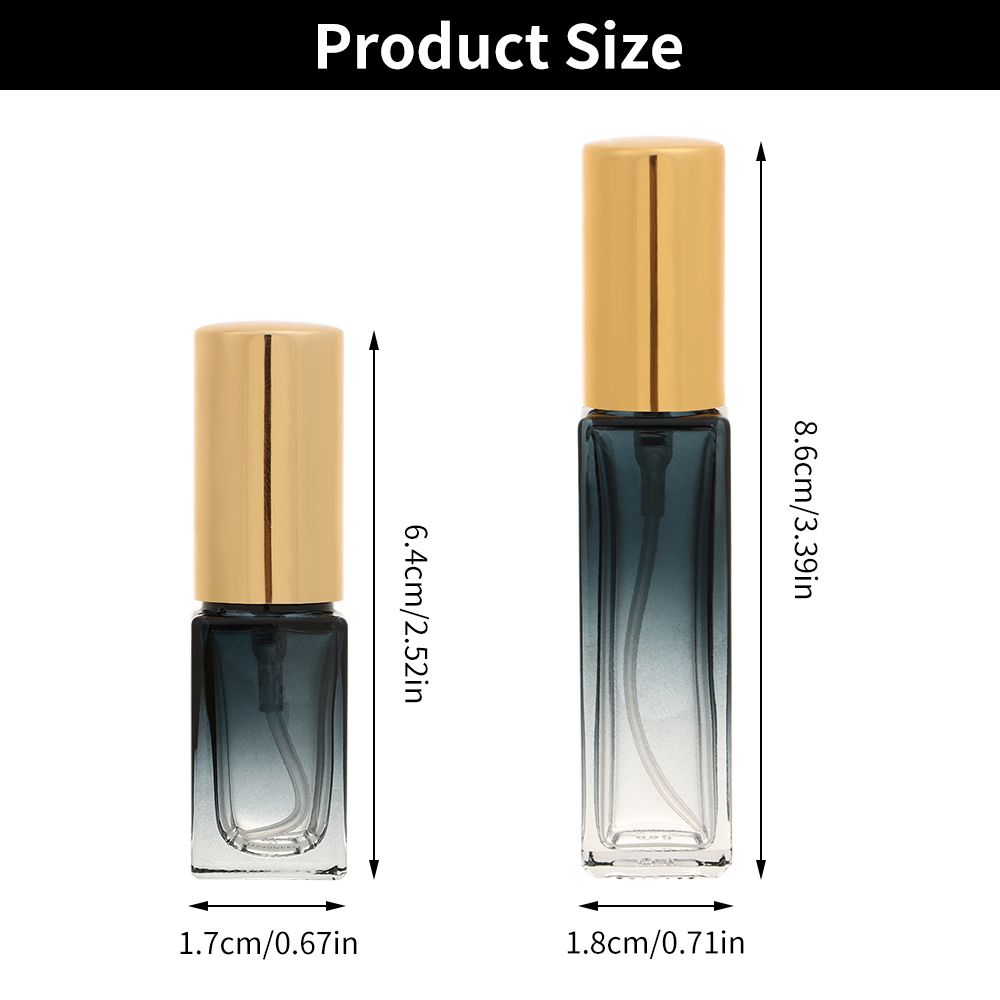 Portable Glass Empty Spray Bottle Sub-bottling Perfume Small Sample Bottle Mini Mist Dispenser Atomizer Refillable Bottles