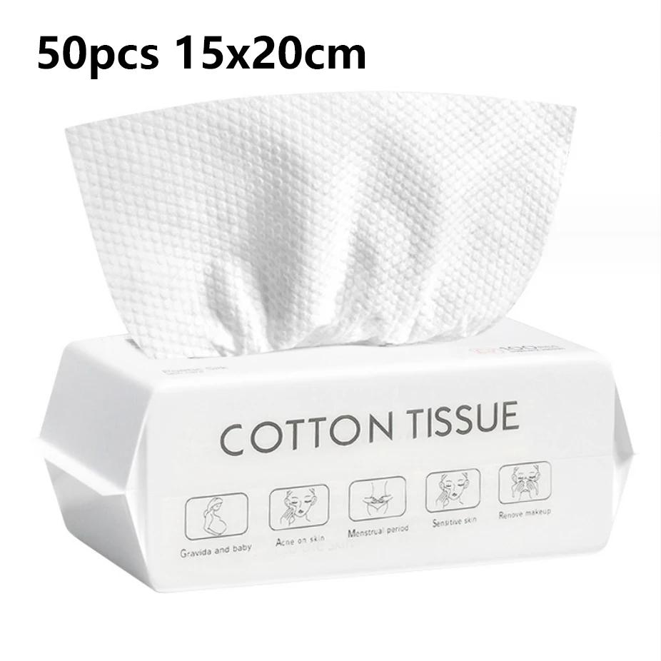 1pc Disposable Face Towels Makeup Tissue Soft Facial Cleanser Towel Skincare Wash Cleansing Cotton Soft Towel Wipe Face Towel