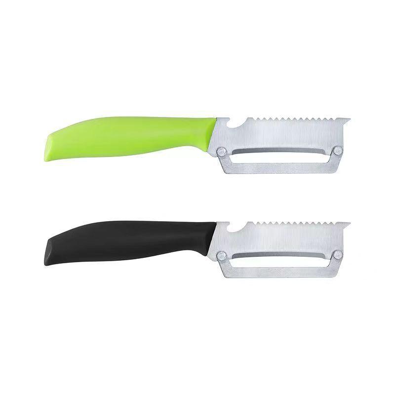 Multi-Functional Stainless Steel Blade Fruit Vegetable Peeler With Plastic Handle Kitchen Tool 1pc