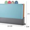 Wutuo 4-Piece Categorized Cutting Board Set