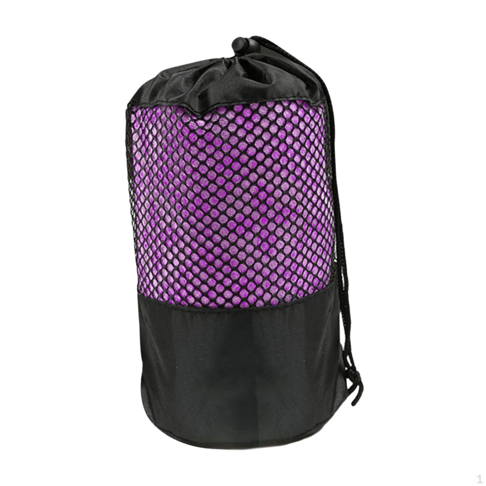 

Mat Towel Comfortable Exercise Soft Non Slip Grip Microfiber for Men Women Travel Home Gym