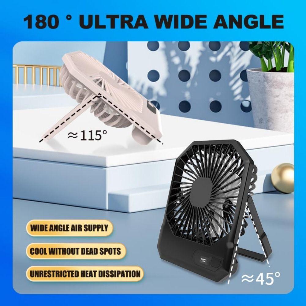 

Складной настольный вентилятор, портативный персональный мини-вентилятор, удобный для переноски, небольшой USB-вентилятор для путешествий чёрный