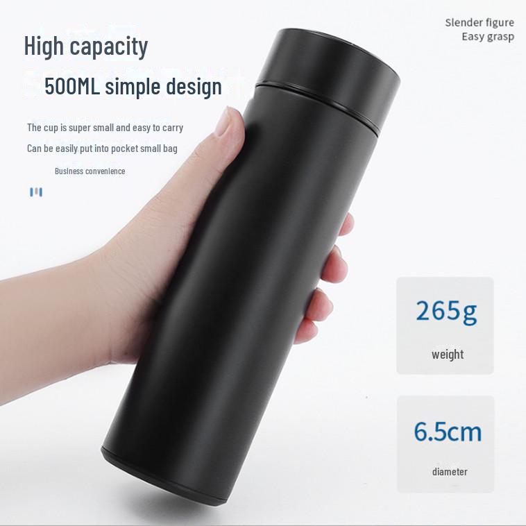 Smart Thermos Cup with 304 Stainless Steel, Touch Display & Large Capacity for Tea - Ideal Business Gift for Students & Professionals