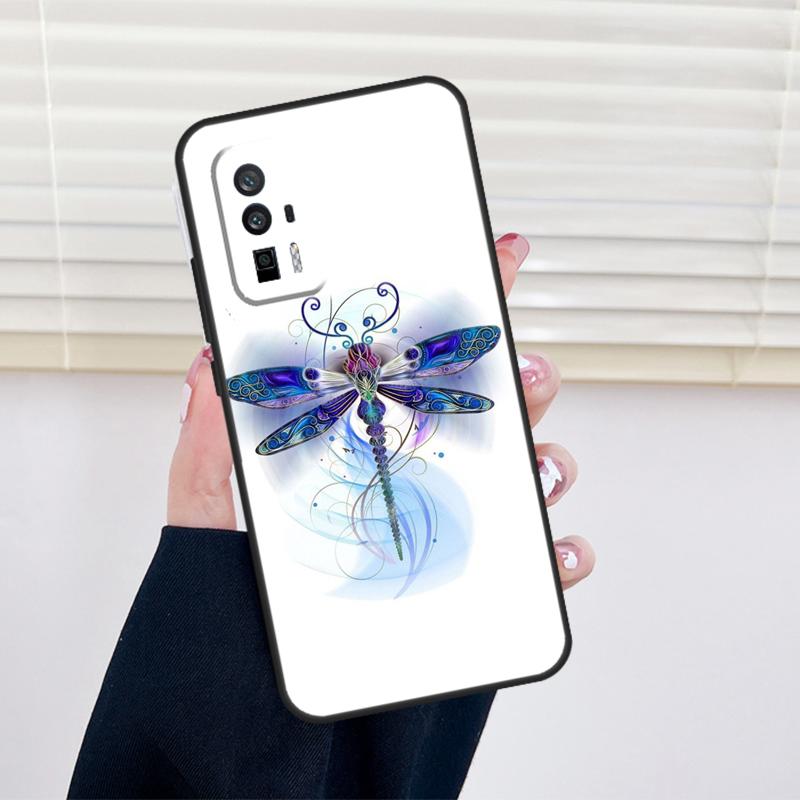 Colorful Dragonfly Cover For Xiaomi 14 13 15 Ultra 11T 12T 13T 14T Pro POCO X7 Pro X3 X5 X6 M6 F5 F6 Pro Case
