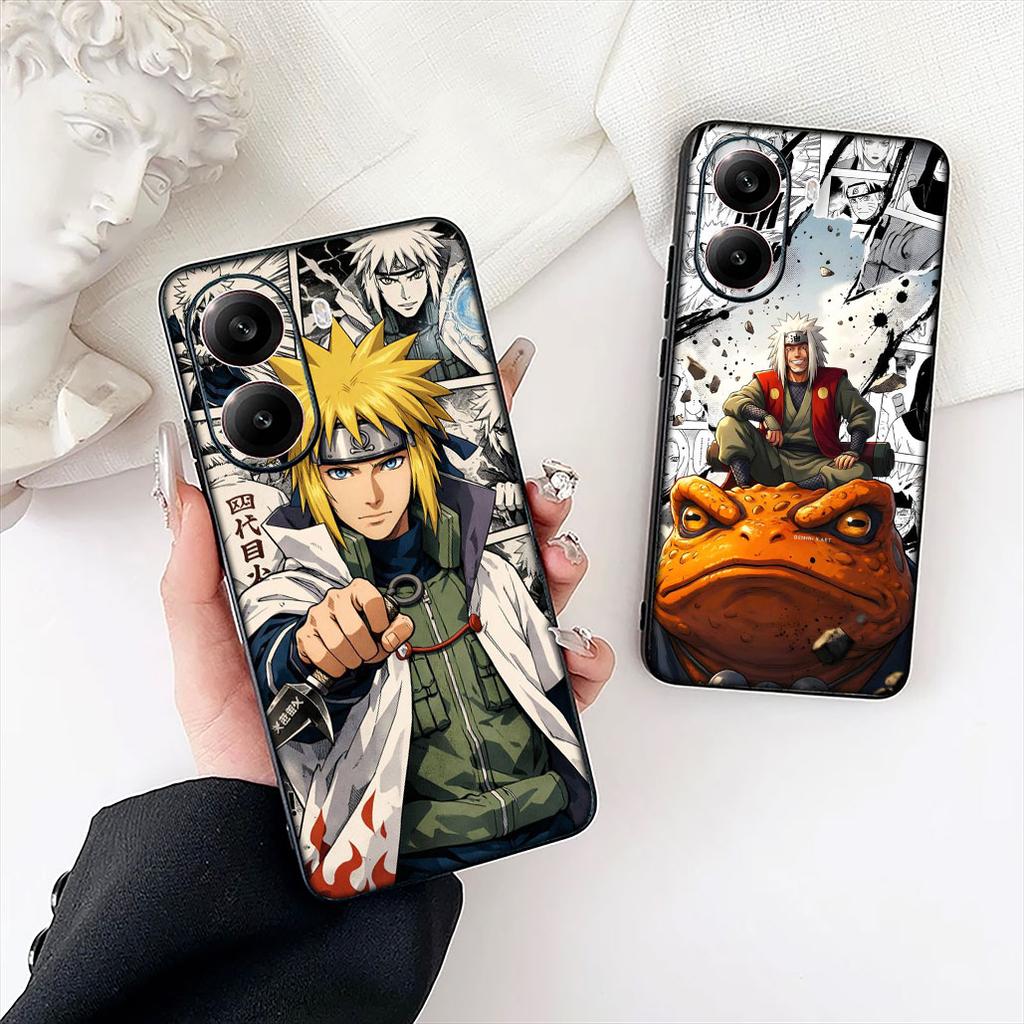 Jiraiya Naruto Namikaze Minato Phone Case for Xiaomi Redmi Note 12 11 10 A3 Pro 10A 10C 12C Note12 5G Protective Cover