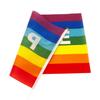50/100Pcs Mini Peace Flag Rainbow Pacifist Flag Hand Held Polyester Peace Flag