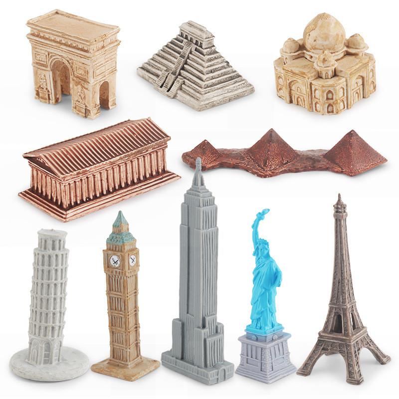 Educational Pvc Landmark Building Model Toy For Kids Featuring Global Architecture