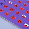 5Pcs Bingo Game Card Easy-Read With Sliding Windows Reusable Logical Thinking Ability Game Bingo Board Game Party Gift