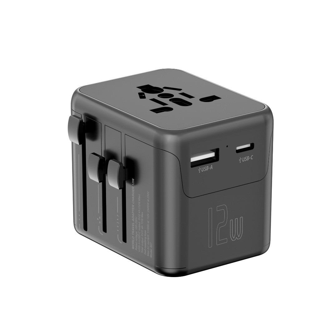 Compact Universal Travel Adapter High Speed Multi-Port Charging Station Worldwide Travel