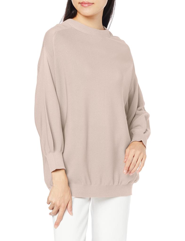 Equo Whole Garment Banzai PO Pullover Light Size M Women's Sweater, Greige,