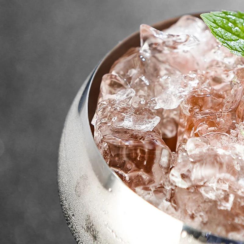 304 Stainless Steel Stemmed Cocktail & Wine Glass – Martini, Champagne, Bar Cup