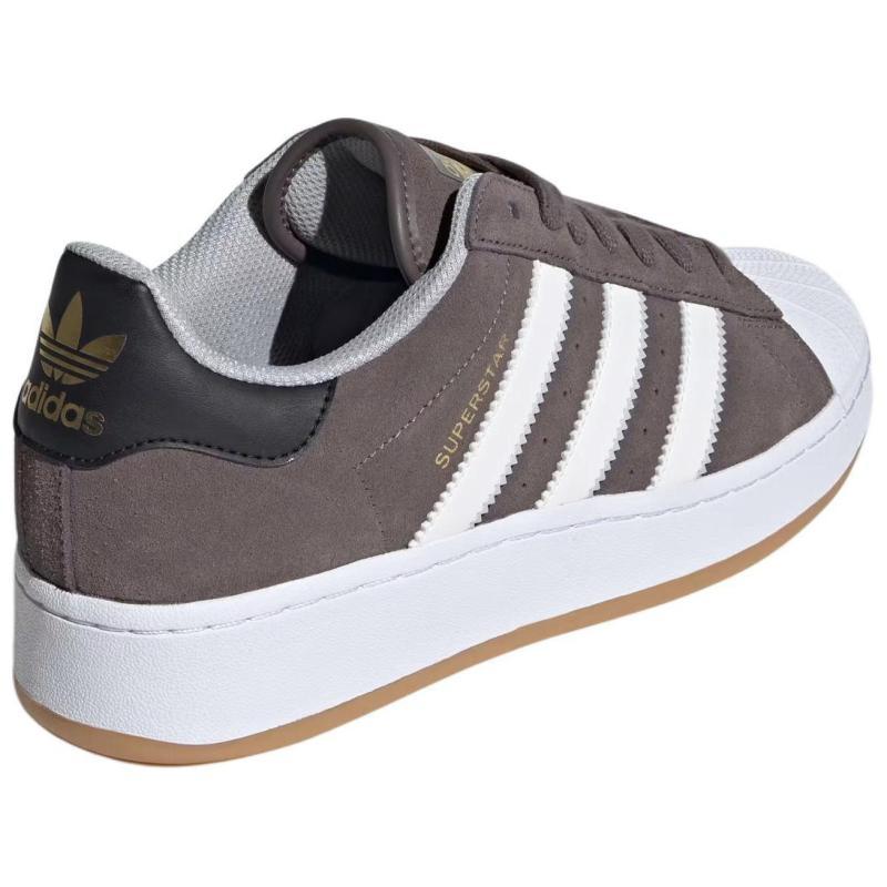 Adidas Originály SUPERSTAR XLG Odolné proti opotřebení Nízké Skateboardové Boty Unisex Tmavě Šedé Tenisky IF3702