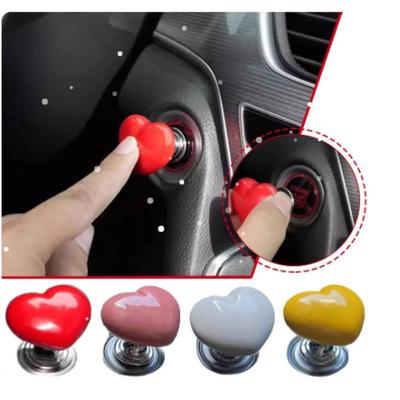 2Pcs Colorful Heart Shaped Toilet Press Button Water Tank Push Switch Assistant Cabinet Door Drawer Handle Universal Flushing Switch