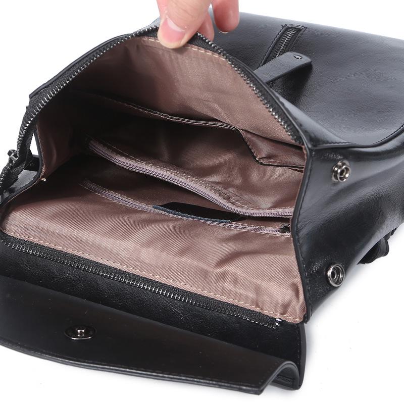 Genuine Leather Women's Bag Fashion All-in-one Bag Cowhide Bag Shoulder Backpack