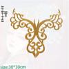 Gold Thread Auspicious Cloud Embroidered Iron-On Patch for Cosplay Costumes