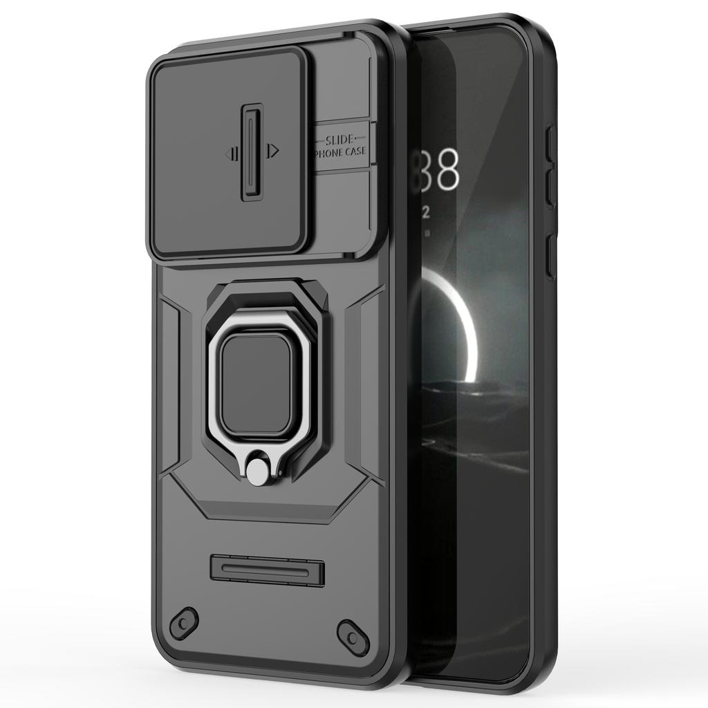 For Huawei Pura 70 Case PC+TPU Protective Phone Shell with Slide Lens Cover