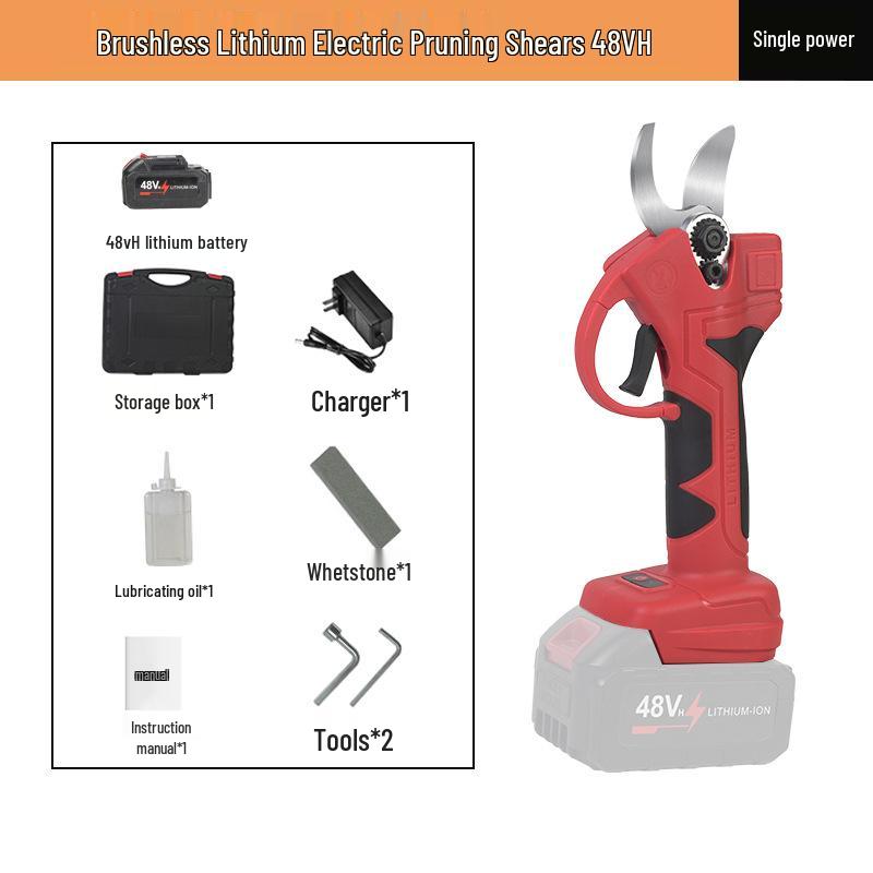 High-Power Multifunction Electric Pruning Scissors for Fruit Trees