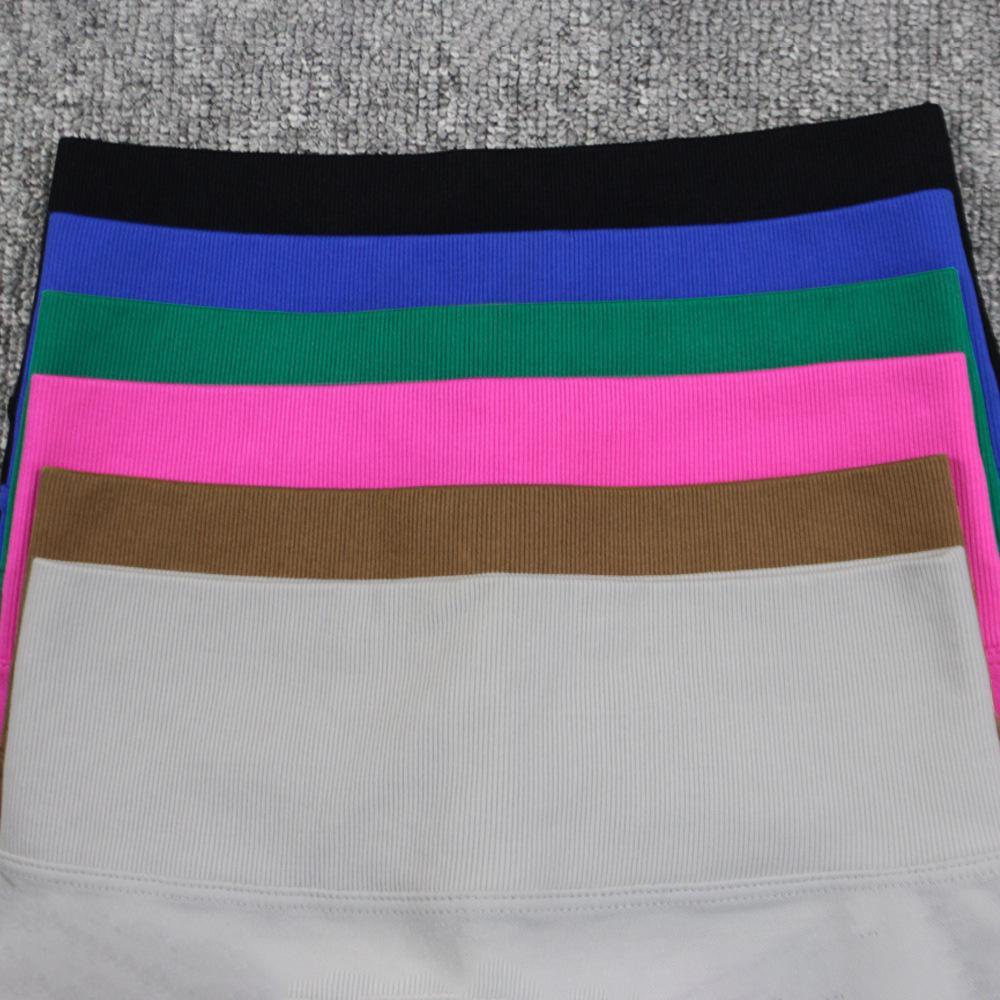 Women's High-Waist Seamless Yoga Shorts – Pleated Peach Butt Tummy Control, Summer Cycling & Running