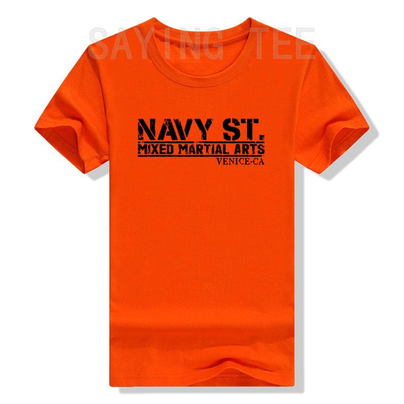 Navy Street Kingdom MMA Mixed Martial Arts Gift T-Shirt Letters Printed Saying Tee Tops Graphic Outfit Cool Short Sleeve Blouses