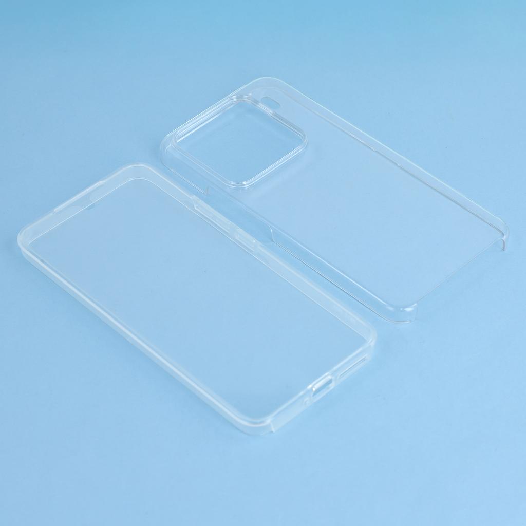 For Xiaomi 15 Pro Case TPU Frame Clear Acrylic Back Phone Cover with PET Film