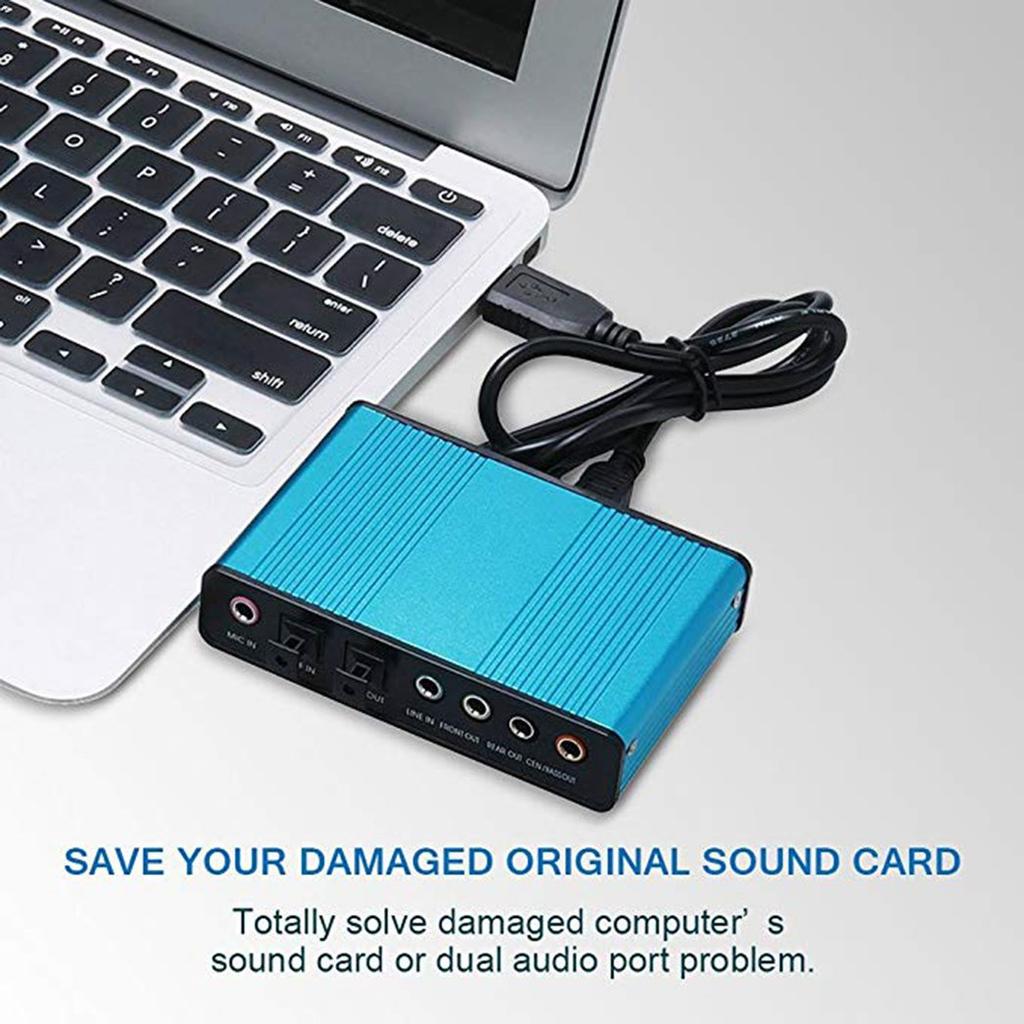 Cheap SX 6 Channel External Sound Card 5.1/7.1 Optical S/PDIF Audio Sound Card Adapter Joom