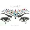 Fashion Colorful 3D Crystal Temporary Tattoo Face Gems Jewels Rhinestone Glitter Adhesive Stickers Festival Body Facial Decor