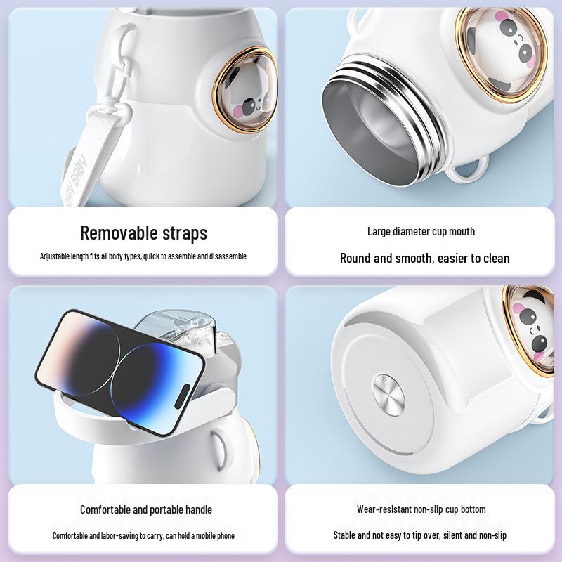 2025 Izolovaná nerezová dětská láhev na vodu s víčkem otevíraným jedním tlačítkem