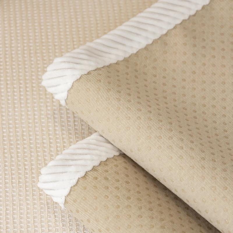 Chenille Letter Embroider Sofa Cover Anti Slip Particle Warp Knitted Jacquard Sofa Towel Decoration Home Furnishing Sofa Cushion